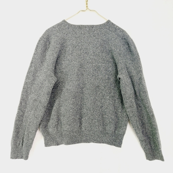 Polo by Ralph Lauren Gray & Black Long Sleeves V-Neck Pullover Sweaters 3526 - Picture 4 of 7